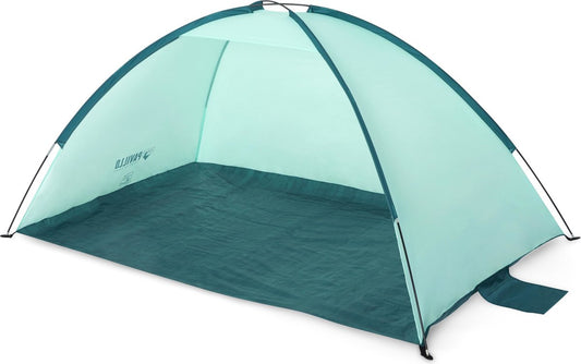  Bestway Strandtent - Pavillo - 2-Persoons - UV80 Zonbescherming - Incl. Tentharingen - Zandzakken Voor Stabiliteit - 200 X 120 X 95 CM