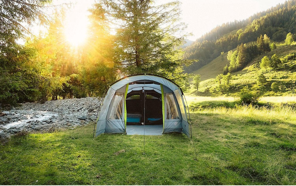  Coleman Vail 4L Tunneltent - Familie Tent - 4-Persoons - Grijs/Groen