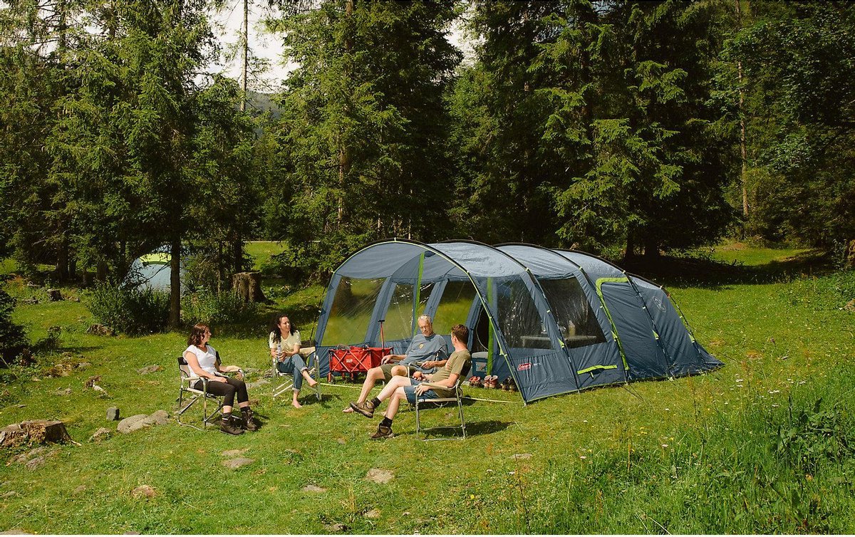  Coleman Vail 6L Tunneltent - Familie Tent - 6-Persoons - Grijs/Groen
