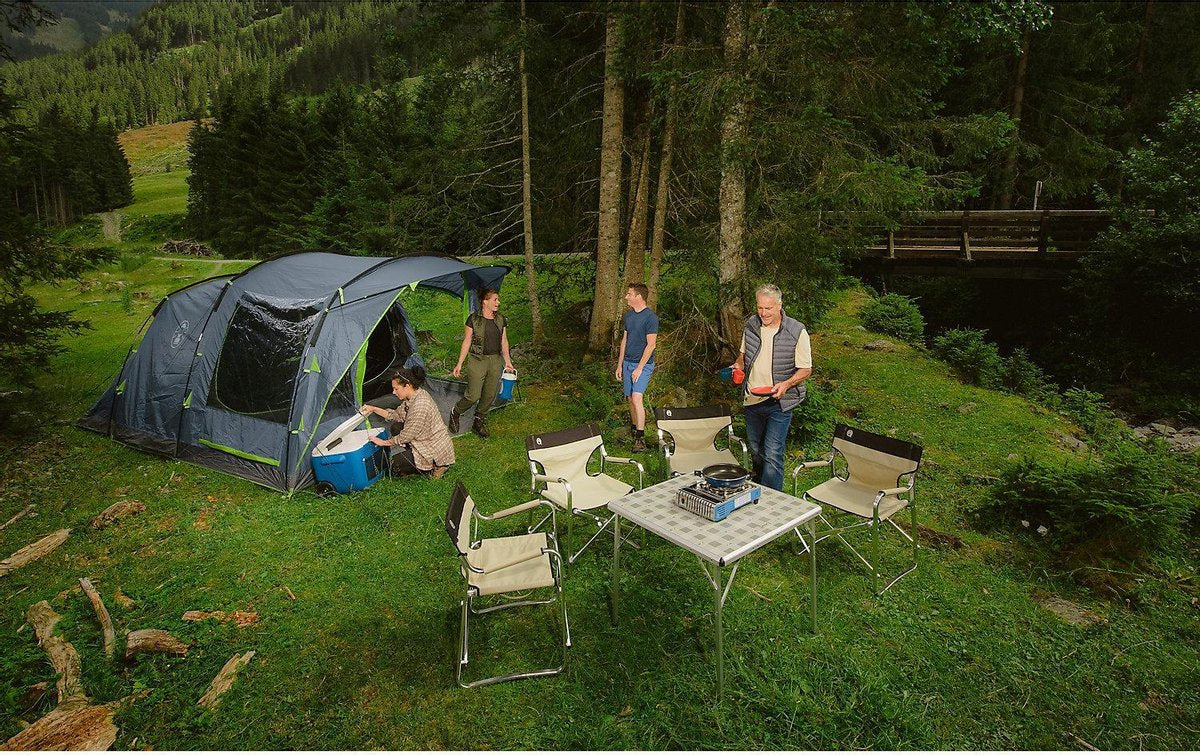  Coleman Vail 4 Tunneltent - Familie Tent - 4-Persoons - Grijs/Groen