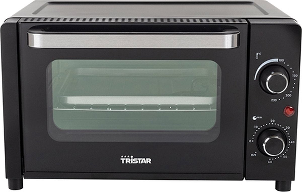  Tristar Oven OV-3615 - Camping Oven 10 Liter - 800 Watt - Vrijstaande Kleine Oven - Zwart