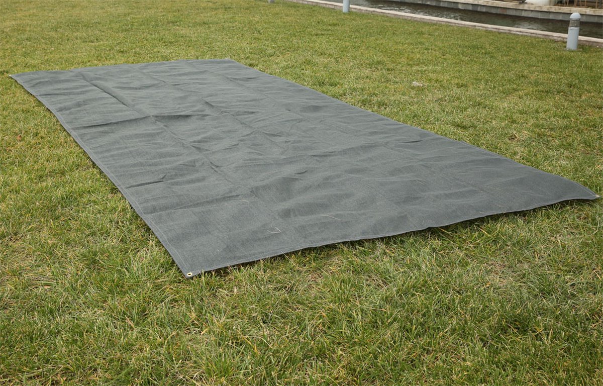  Voortent Tapijt, Antraciet 2,50 X 5,00 Meter; Luifeltapijt, Tenttapijt, Voortentbodem, Luifelvloer, Voortenttapijt, 500x250cm Water En Vuil Doorlatend - Multistrobe