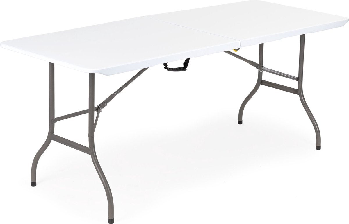  Inklapbare Tafel - Opklaptafel - 180x70x73,5 Cm - Wit