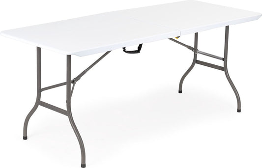  Inklapbare Tafel - Opklaptafel - 180x70x73,5 Cm - Wit