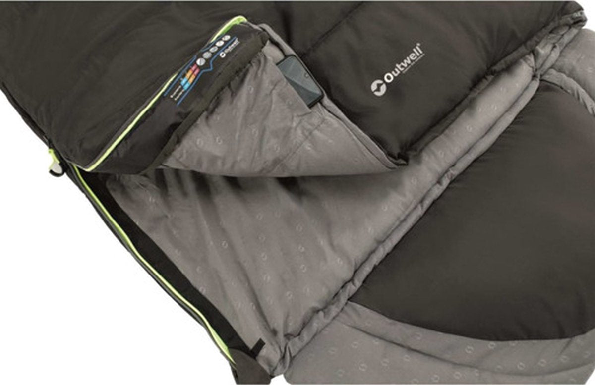  Outwell Slaapzak Contour Rits Links Zwart