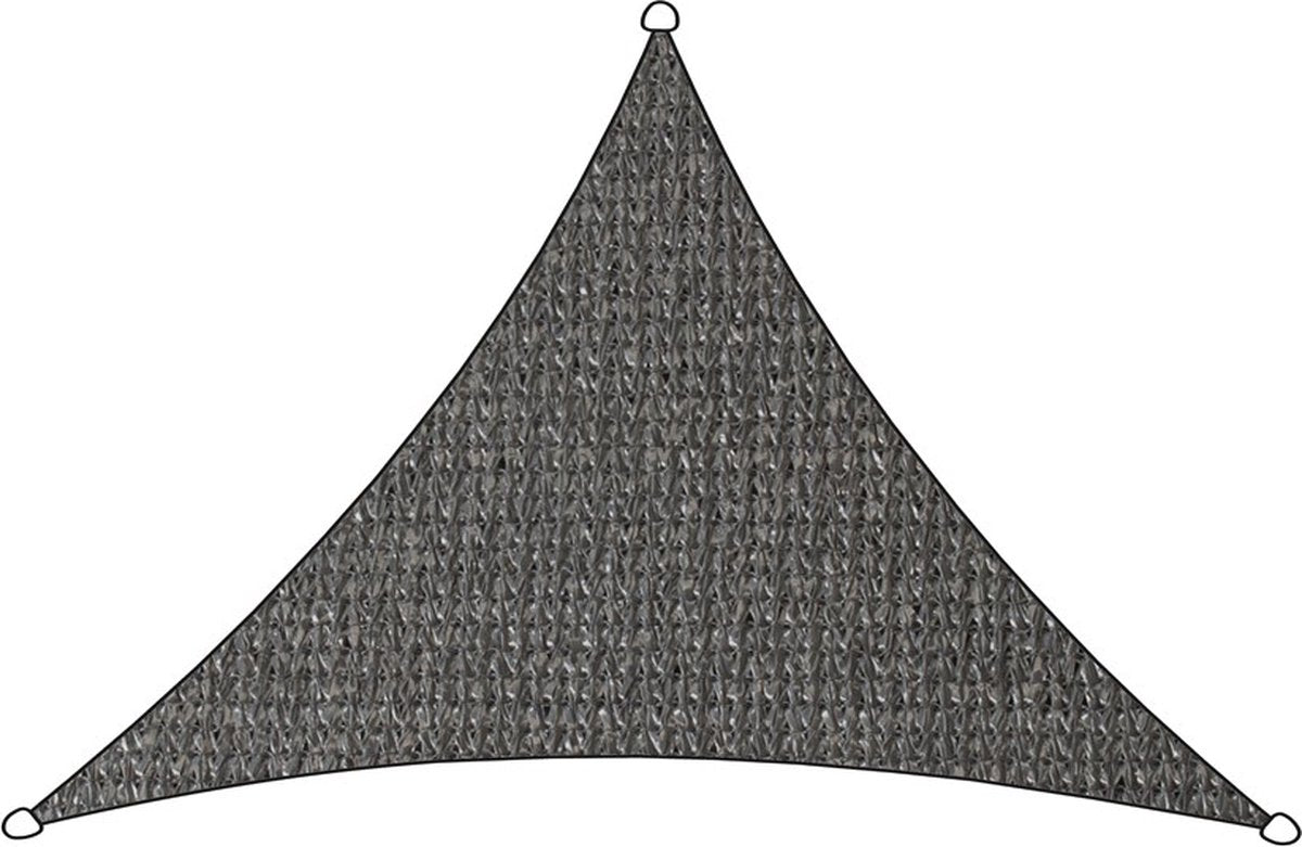  Livin' Outdoor Schaduwdoek Iseo HDPE - Driehoek - 3 X 2.5 X 2.5 Meter - Antraciet