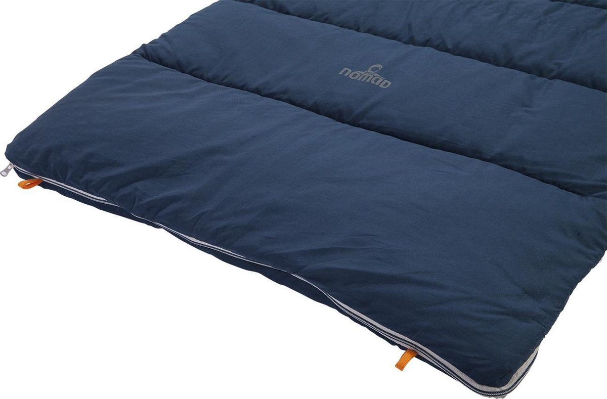  NOMAD® Brisbane XL Slaapzak | 220x90cm Blauw | Lichtgewicht &amp; Kwalitatief | Dekenmodel Slaapzak | Incl Hoes