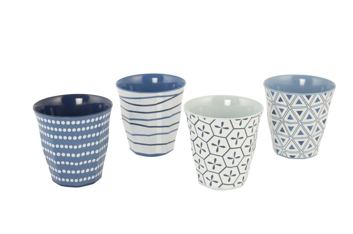  Bo-Camp - Servies - Mix &amp; Match- 16-Delig - Blauw