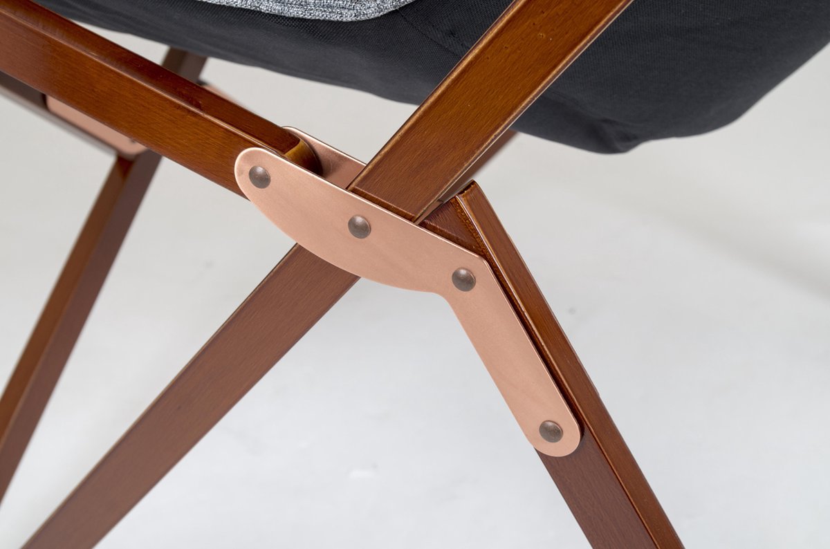  Bo-Camp - Urban Outdoor - Relaxstoel - Bloomsbury - L - Oxford Polyester - Grijs