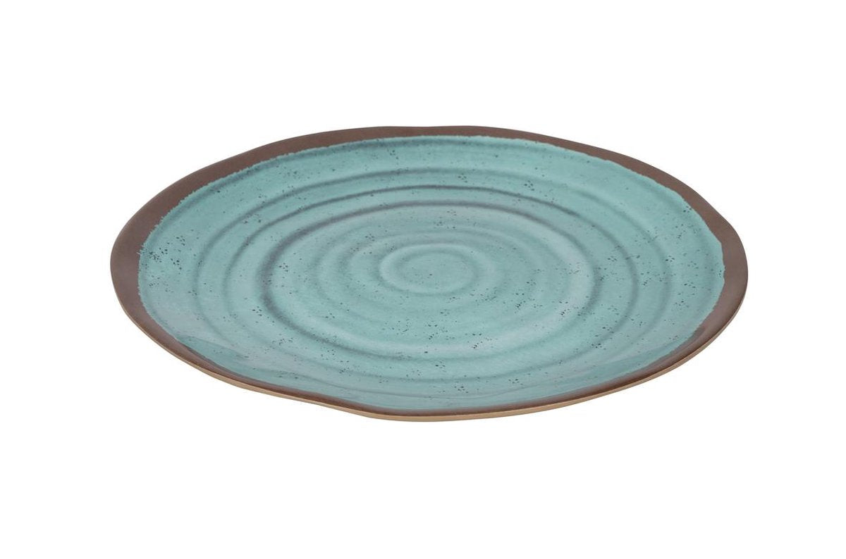  Bo-Camp Servies Halo - 12 Delig Melamine - Aqua