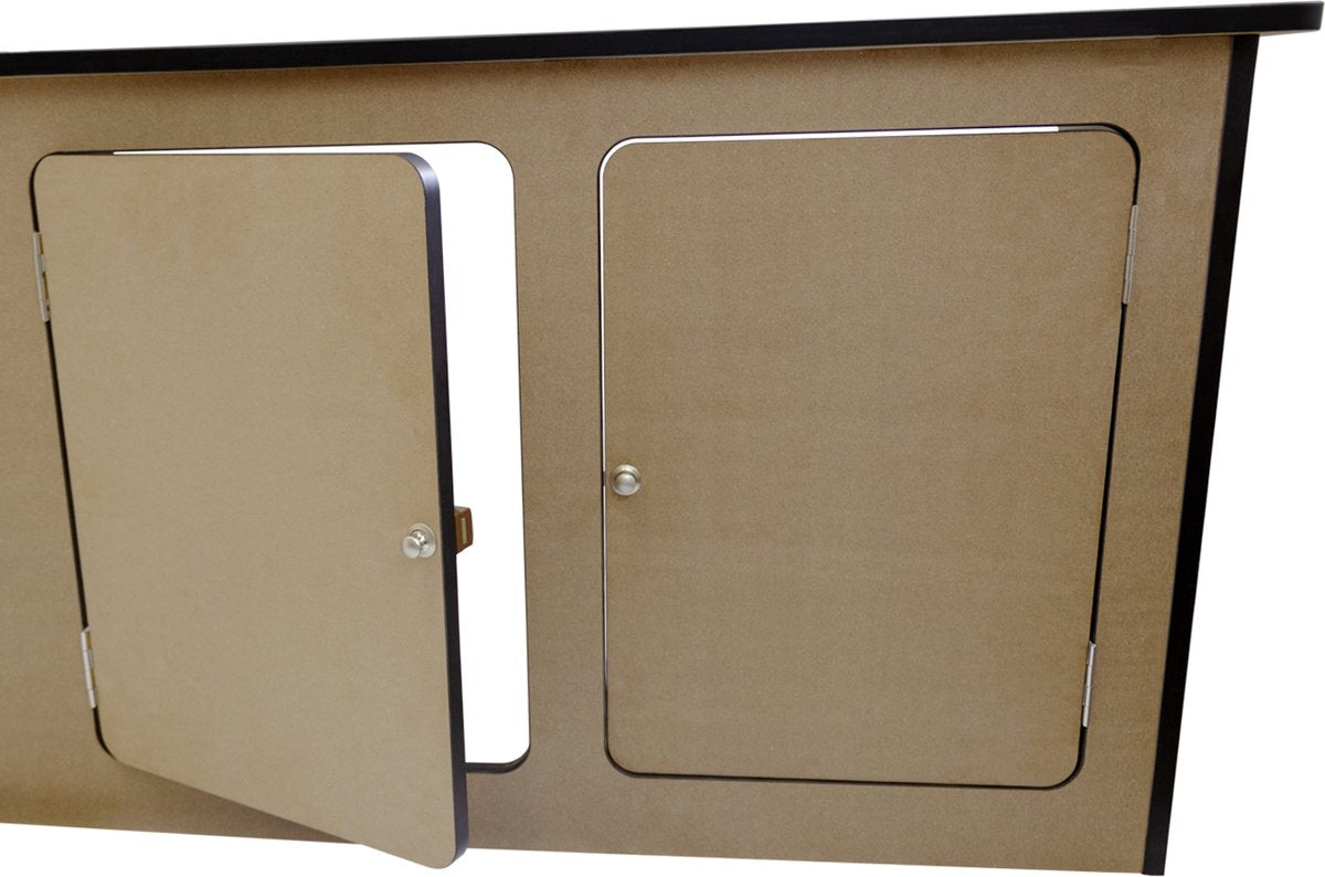  Camper Keuken MDF - Linkerkant EU - Inclusief Kledingstang + Wijnrek - Onbewerkt - Inbouw Kasten Inrichting Kampeerauto Caravan