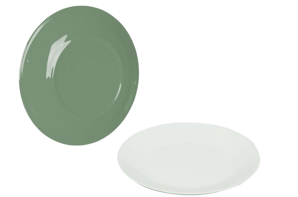  Bo-Camp Servies - Campingbord - 100% Melamine - 16-delig - Groen