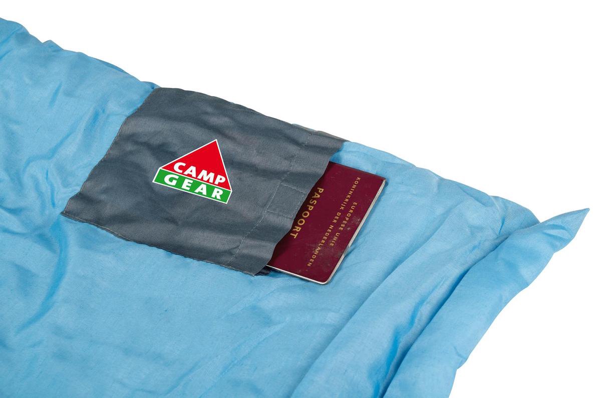  Camp-Gear Slaapzak - Travel Mini - 190x75 Cm - Grijs/blauw