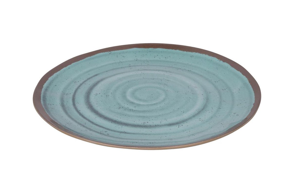  Bo-Camp Servies Halo - 12 Delig Melamine - Aqua
