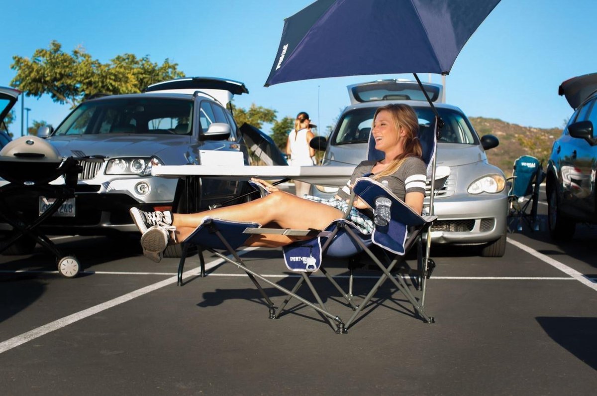  Sport-Brella Verstelbare Campingstoel Met Parasol - Strandstoel - Visstoel