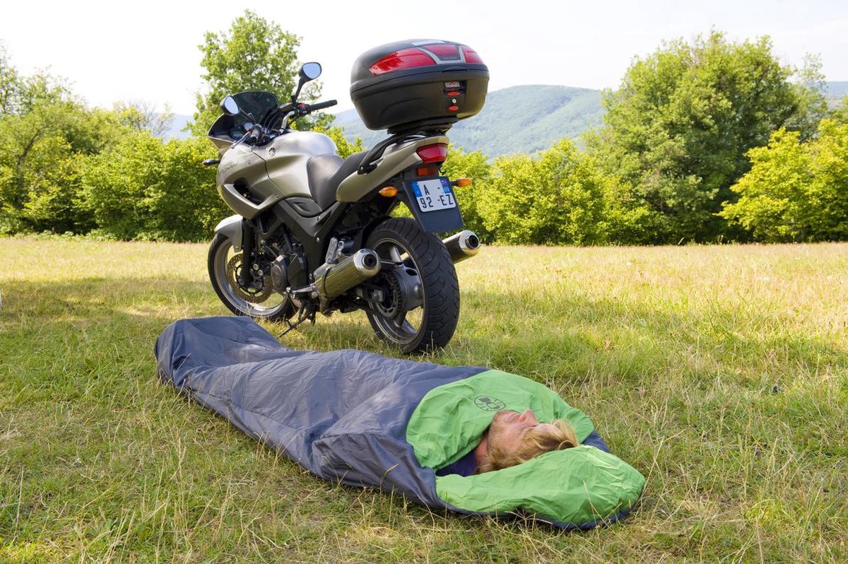 Coleman Biker Mummy Slaapzak - 220 X 80 X 55 Cm - Grijs/groen