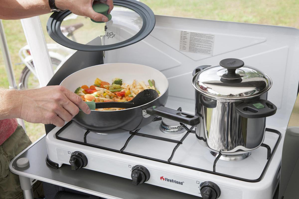  Bo-Camp Wokpan - Campingpan - Sprint Eco - Afneembare Steel - Ø 24cm