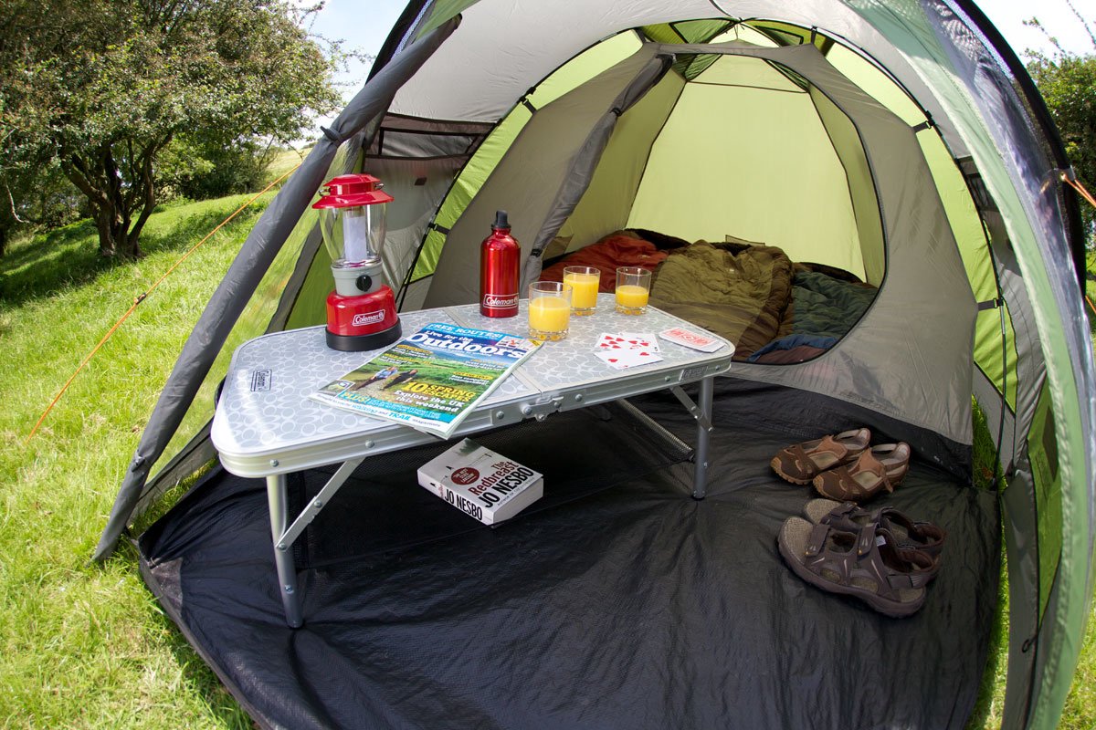  Coleman Darwin 4 Plus Koepeltent - 4-Persoons - Groen