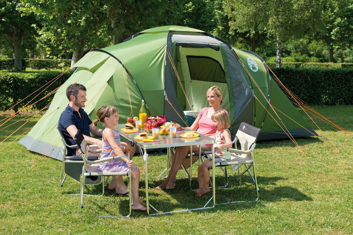  Coleman Bering 4 Vis-a-Vis Tent - Familietent - 4-Persoons - Groen