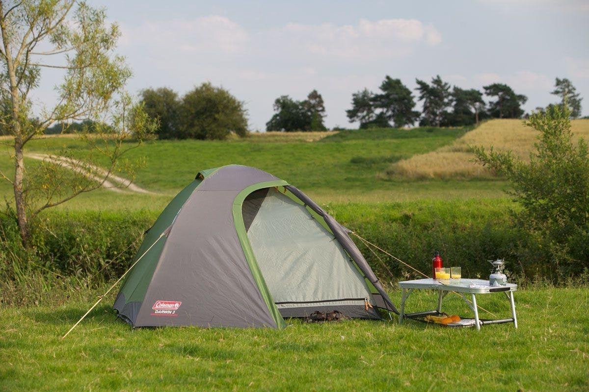  Coleman Darwin 3 Plus Koepeltent - 3-Persoons - Groen