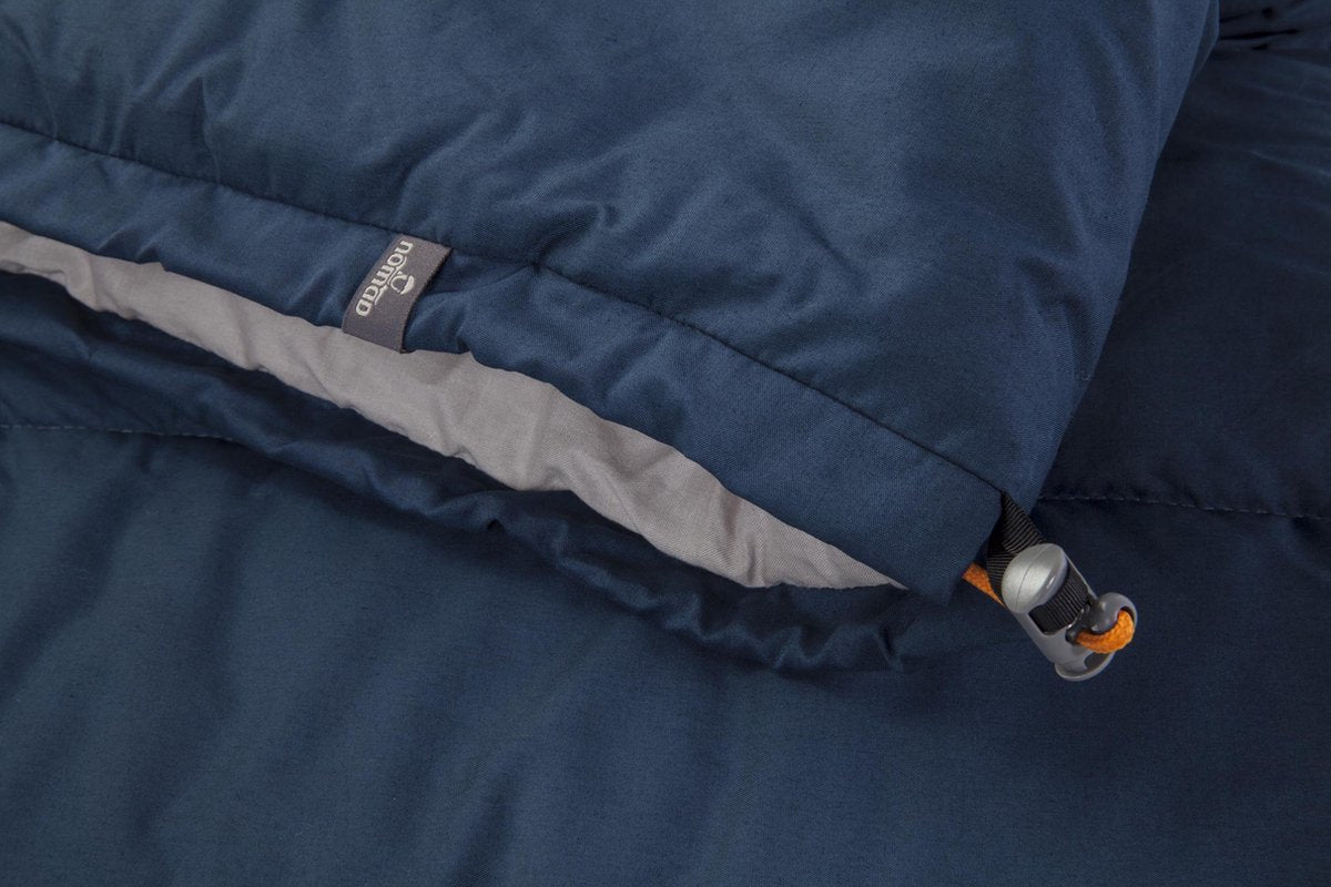 NOMAD® Brisbane XL Slaapzak | 220x90cm Blauw | Lichtgewicht &amp; Kwalitatief | Dekenmodel Slaapzak | Incl Hoes