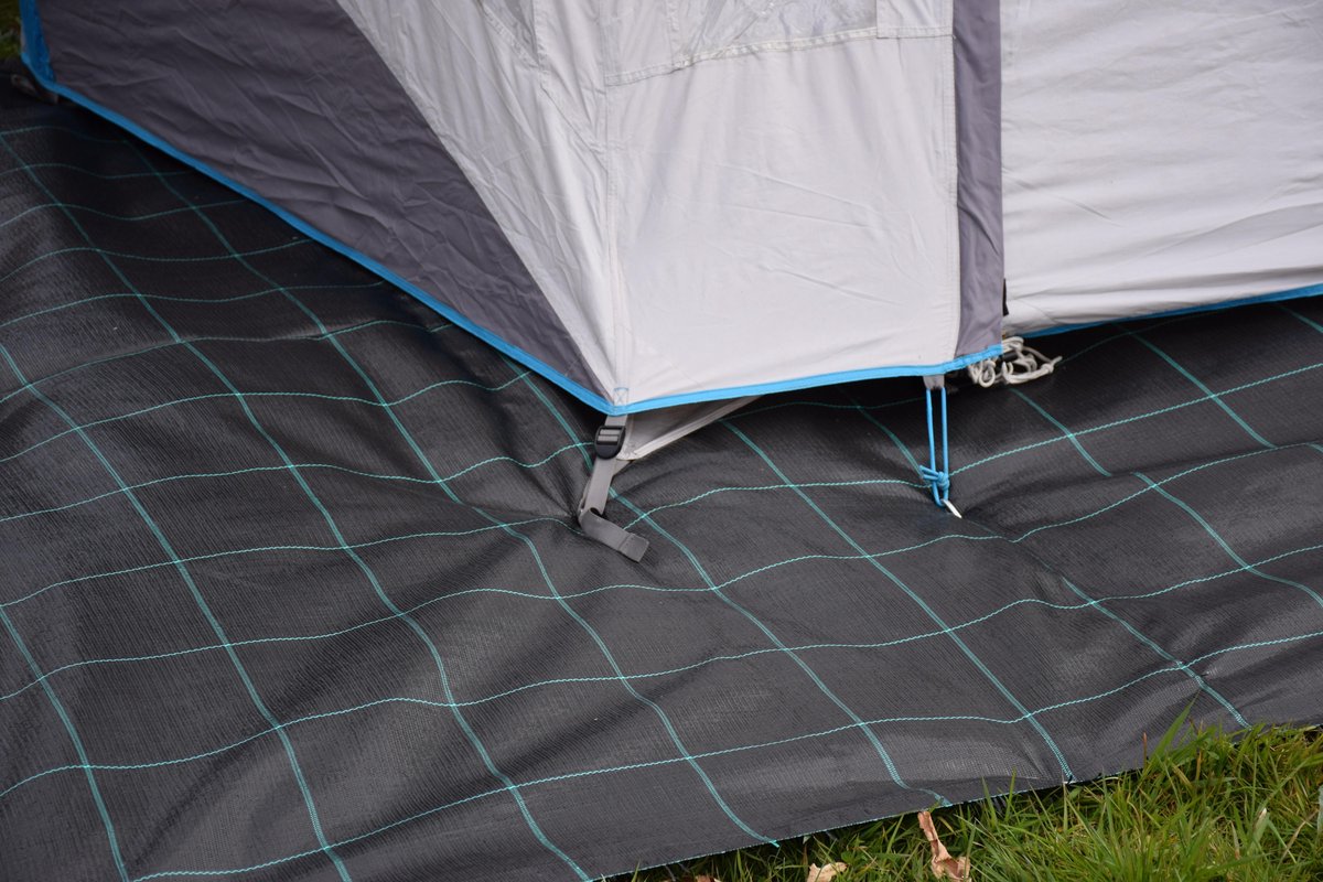  Campingdoek - Gronddoek - Worteldoek 5,25M X 8M Totaal 42M² + 15 GRATIS Grondpennen. Hoge Kwaliteit, Lucht En Water Doorlatend.