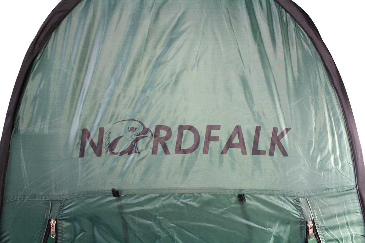  NordFalk Douchetent Pop-up 190 Cm - Camping Douche - Omkleedtent - Incl. Tentharingen En Draagtas - Groen