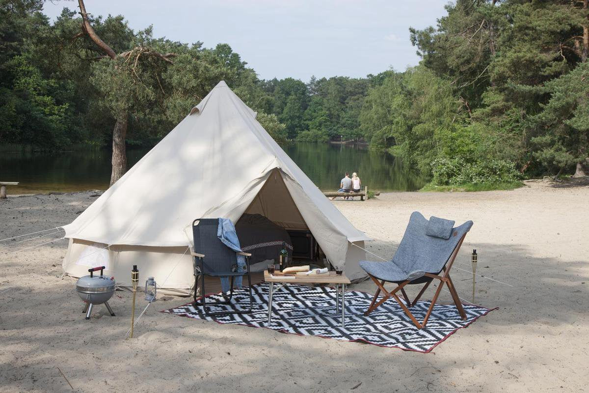  Bo-Camp - Urban Outdoor - Relaxstoel - Bloomsbury - L - Oxford Polyester - Grijs