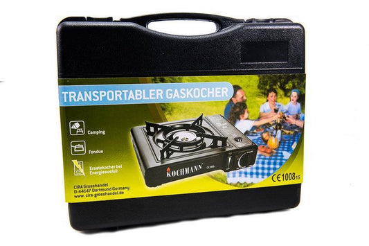  Trasnportabler Gaskocher - Draagbaar Gasvuur Met 4 Kookstel Gasflessen