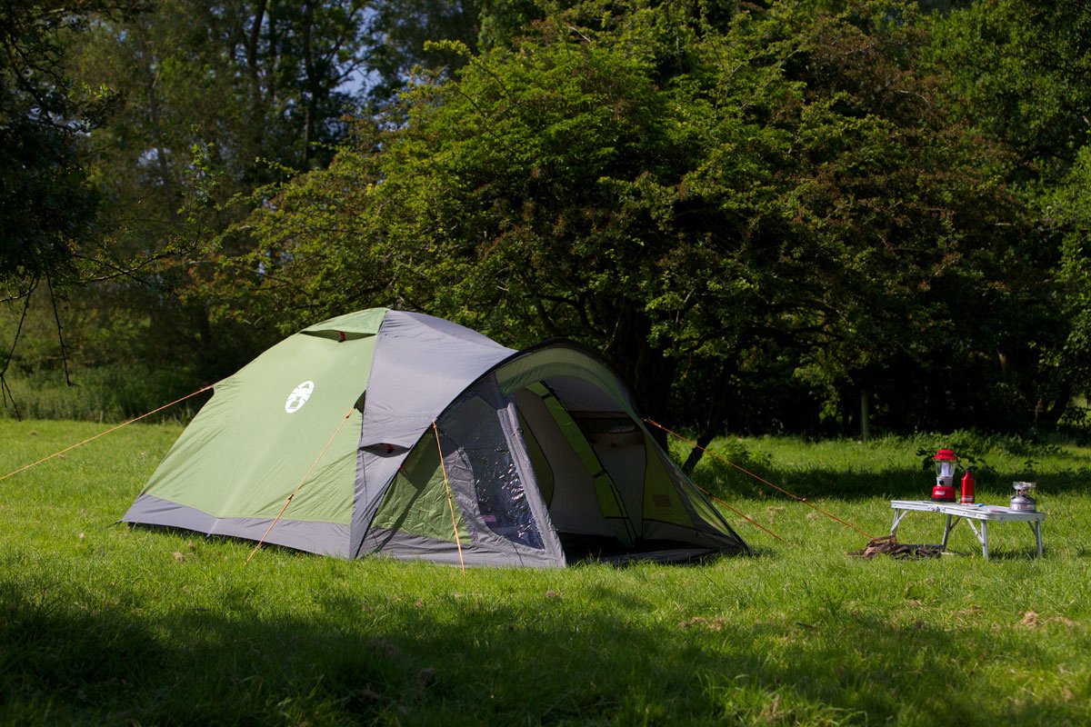  Coleman Darwin 4 Plus Koepeltent - 4-Persoons - Groen