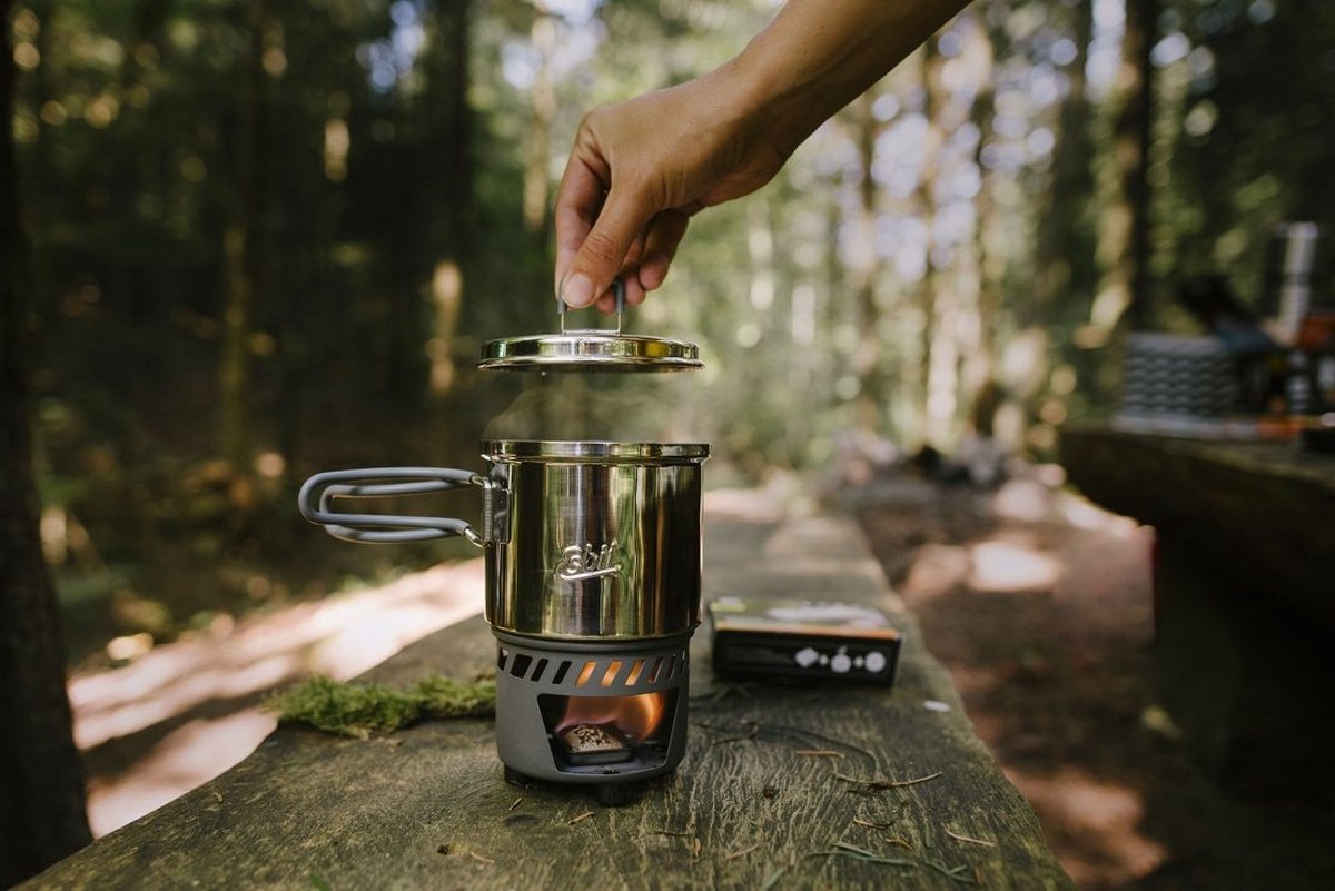  Esbit Outdoor Kooktoestel 585ml - Opbergtas - Aluminium/RVS