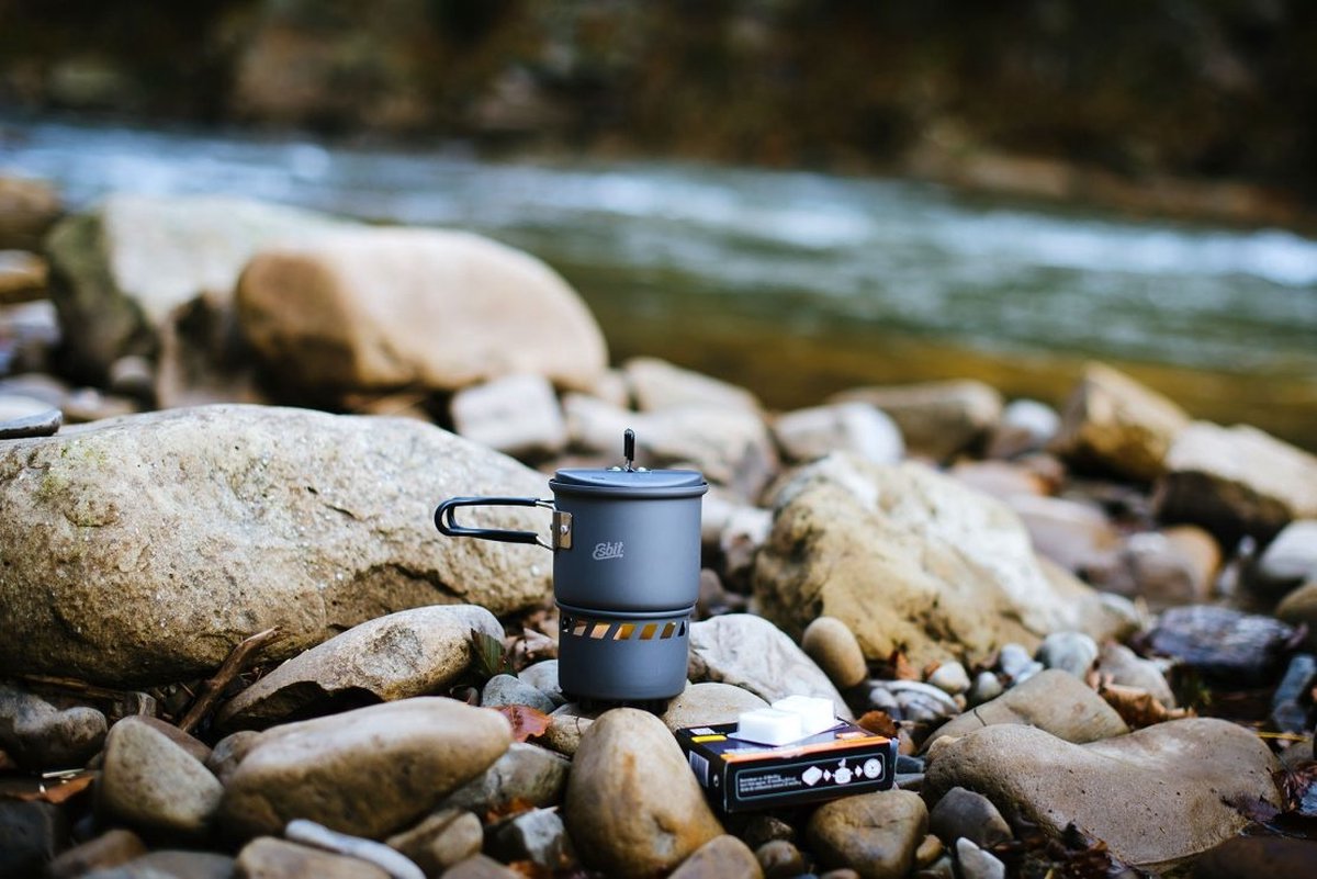  Esbit Outdoor Kooktoestel 585ml - Opbergtas - Aluminium - Solid Fuel