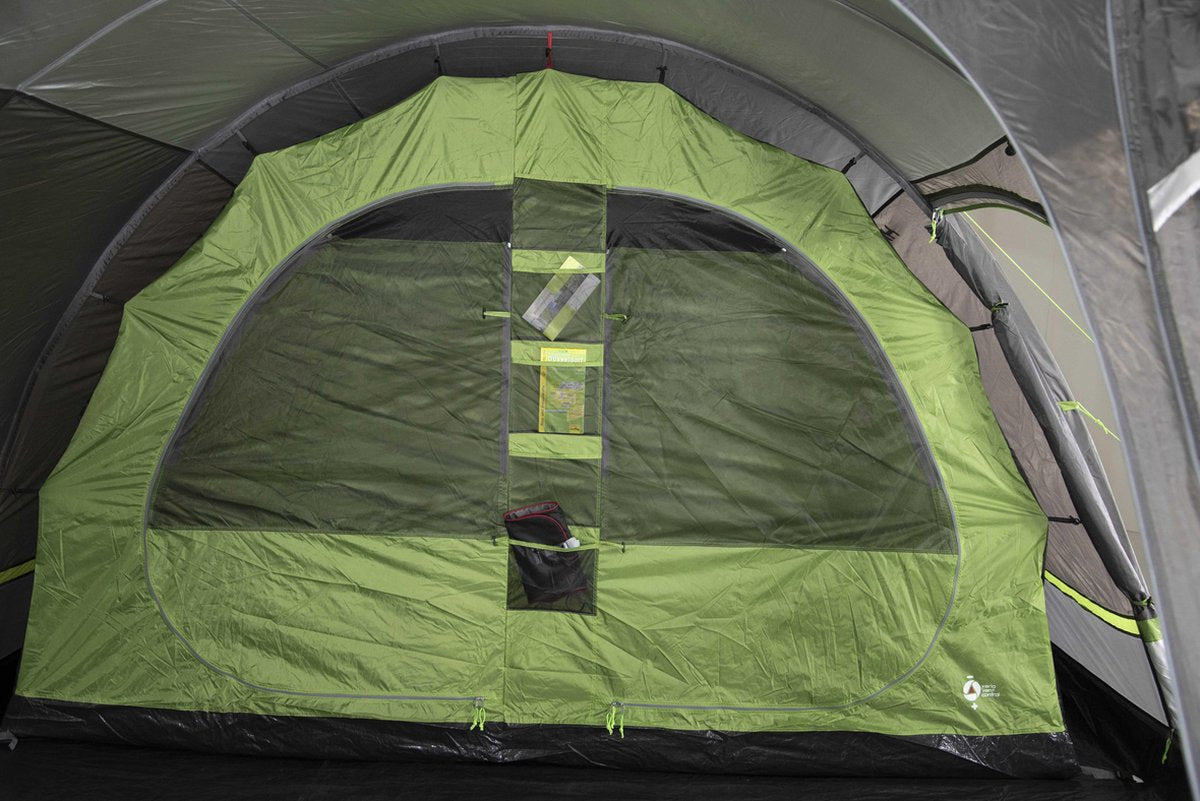  High Peak Tunneltent Bozen 5.0, 5 Persoons, 2,0 M Stahoogte, 4.000 Mm Waterdicht, Verduisterde Binnentent