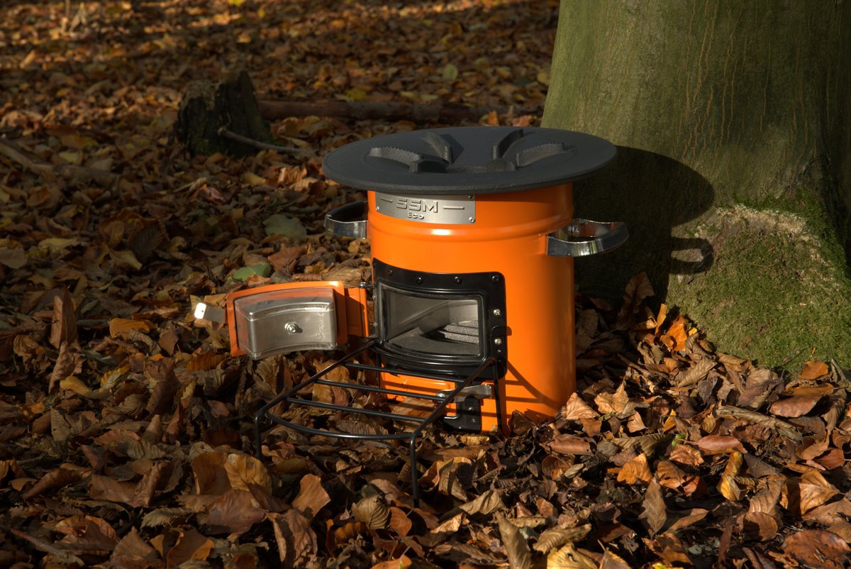  Dutch Rocket Stove - Rocket Stove - Kooktoestel Op Houtvuur - Met Draagtas - Dutch Oven