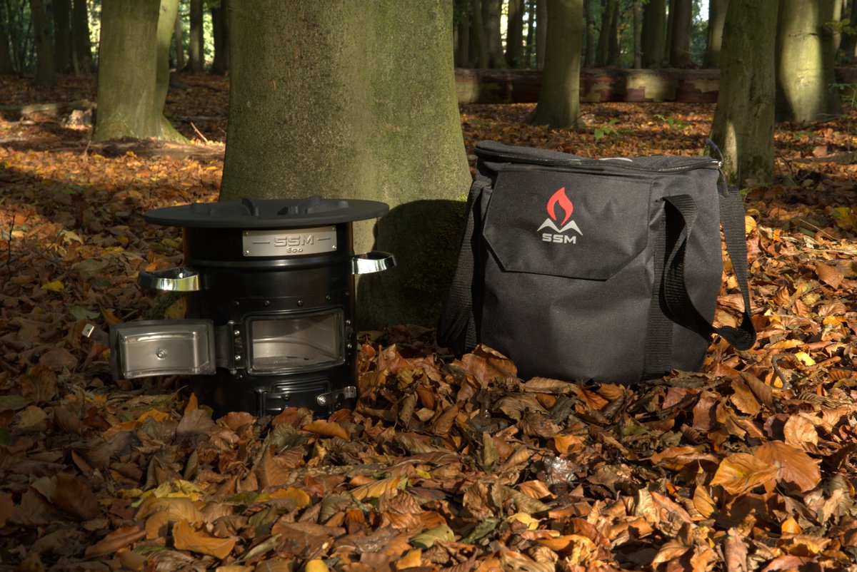  Dutch Rocket Stove - Rocket Stove - Kooktoestel Op Houtvuur - Met Draagtas - Dutch Oven