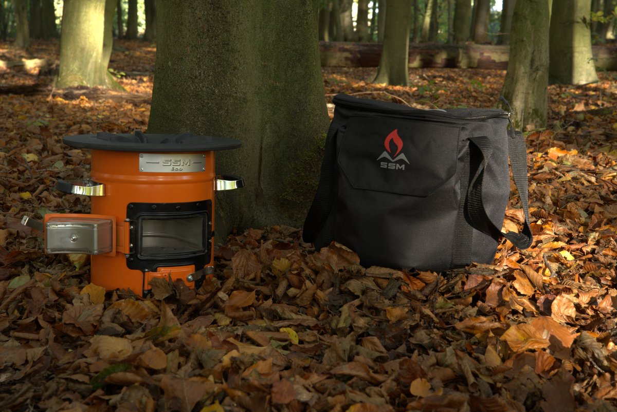  Dutch Rocket Stove - Rocket Stove - Kooktoestel Op Houtvuur - Met Draagtas - Dutch Oven