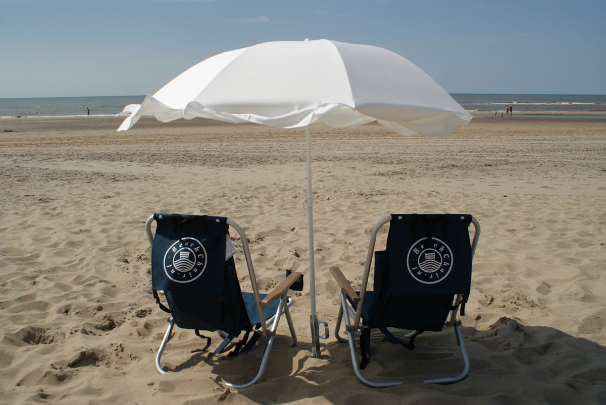  Strandstoel Verstelbaar Rugleuning 4 Standen Rugzak Inklapbaar Beach Chair Opvouwbaar