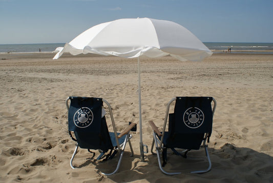  Strandstoel Verstelbaar Rugleuning 4 Standen Rugzak Inklapbaar Beach Chair Opvouwbaar