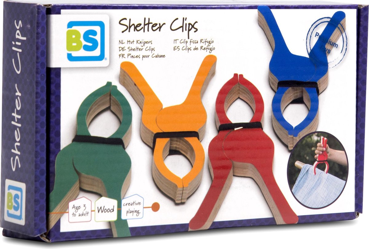  BS Toys Tentklemmen - Hout - Vanaf 3 Jaar - Creatief Spelen