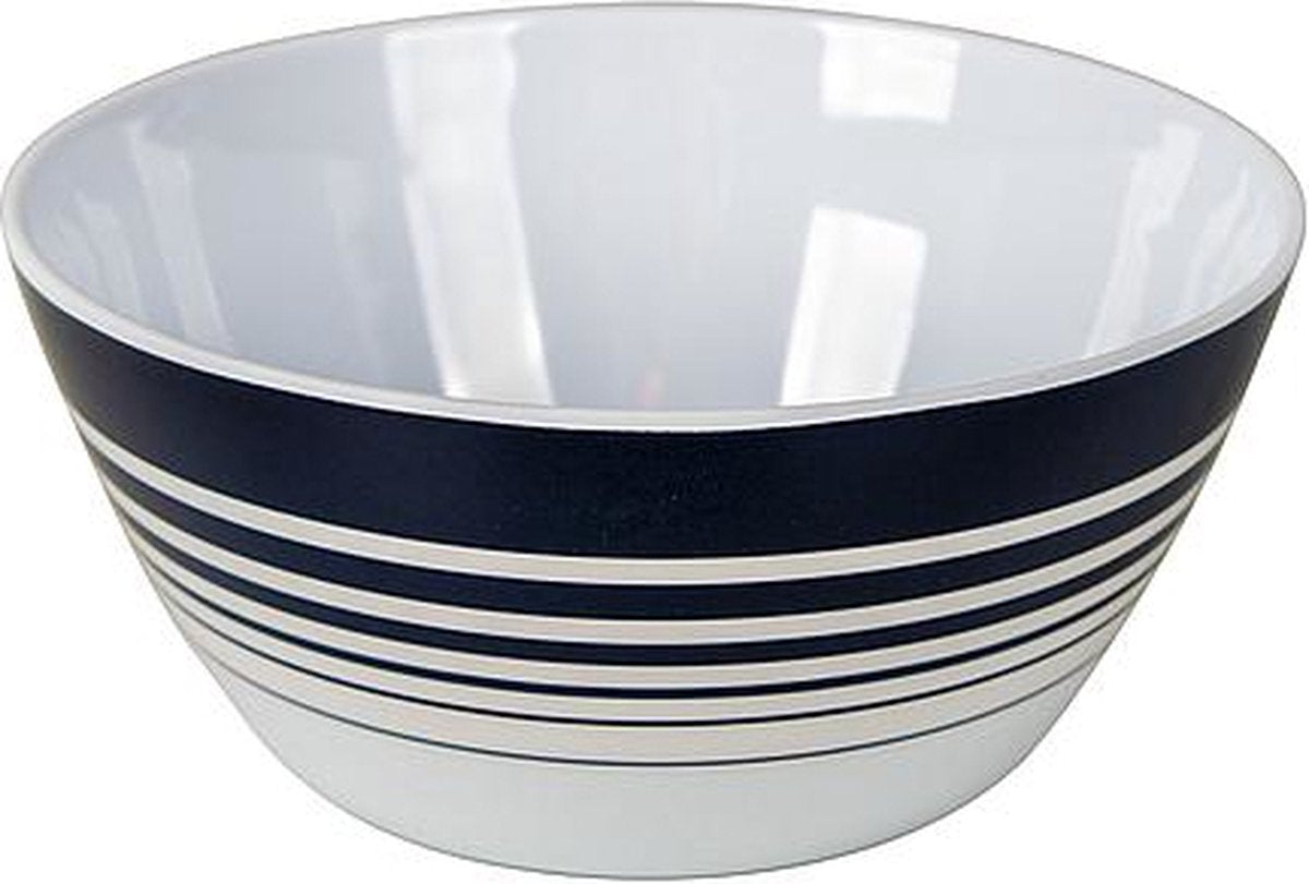  Bo-Camp - Servies - Classic - 16-Delig - Wit/Navy