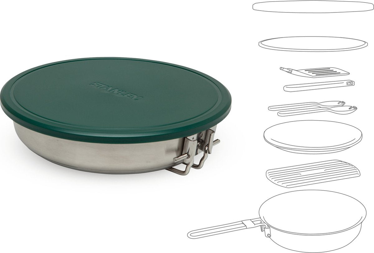  Stanley The All-In_One Fry Pan Set 1 L - Campingkookset - Stainless Steel