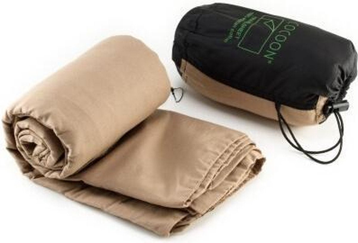  Cocoon TravelSheet - Lakenzak - Egyptisch Katoen - Khaki