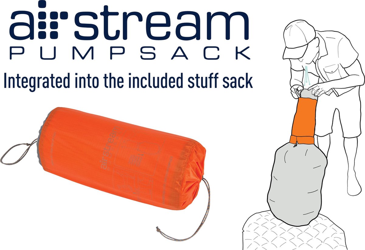  Sea To Summit UltraLight Insulated Regular Opblaasbare Slaapmat - 5cm - 480g - Oranje