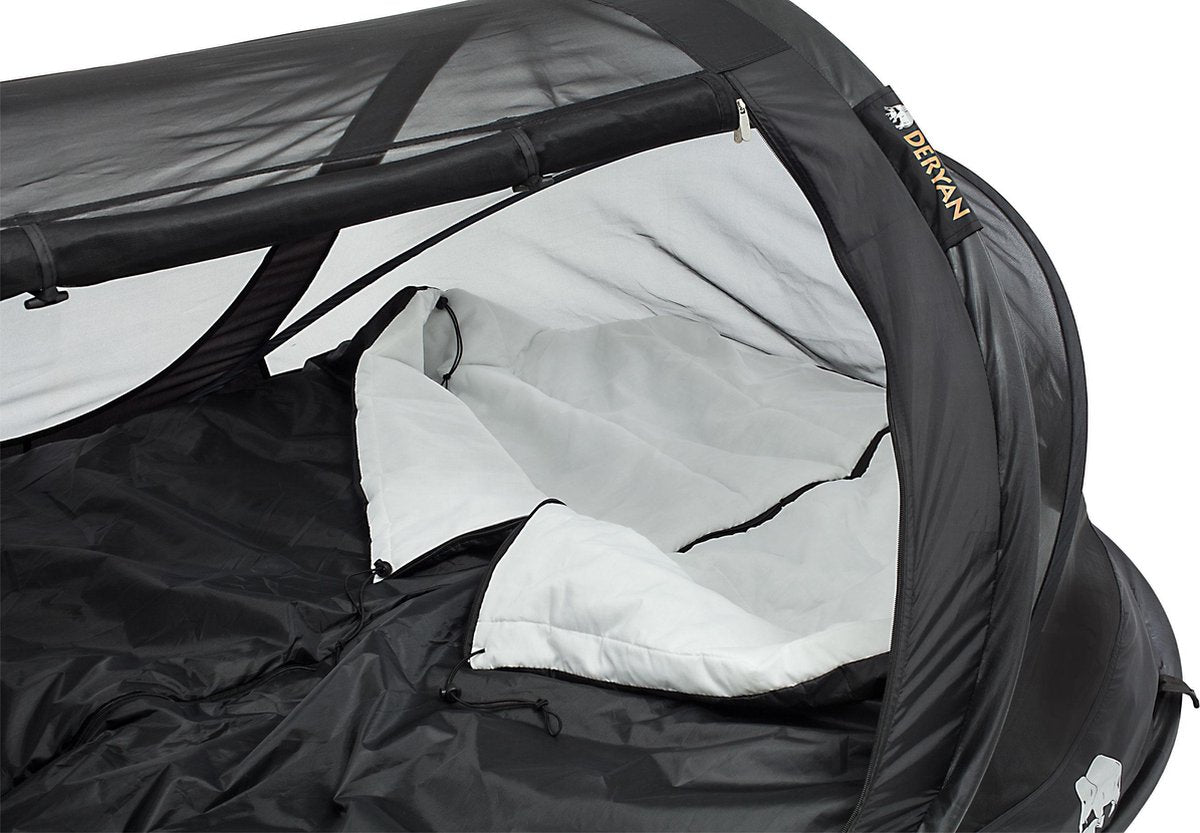  Deryan Luxe Pop-up Reisklamboe - Lichtgewicht 2 Persoons Klamboe – Geimpregneerd - Slaapcompartiment Voor Tent - Binnentent