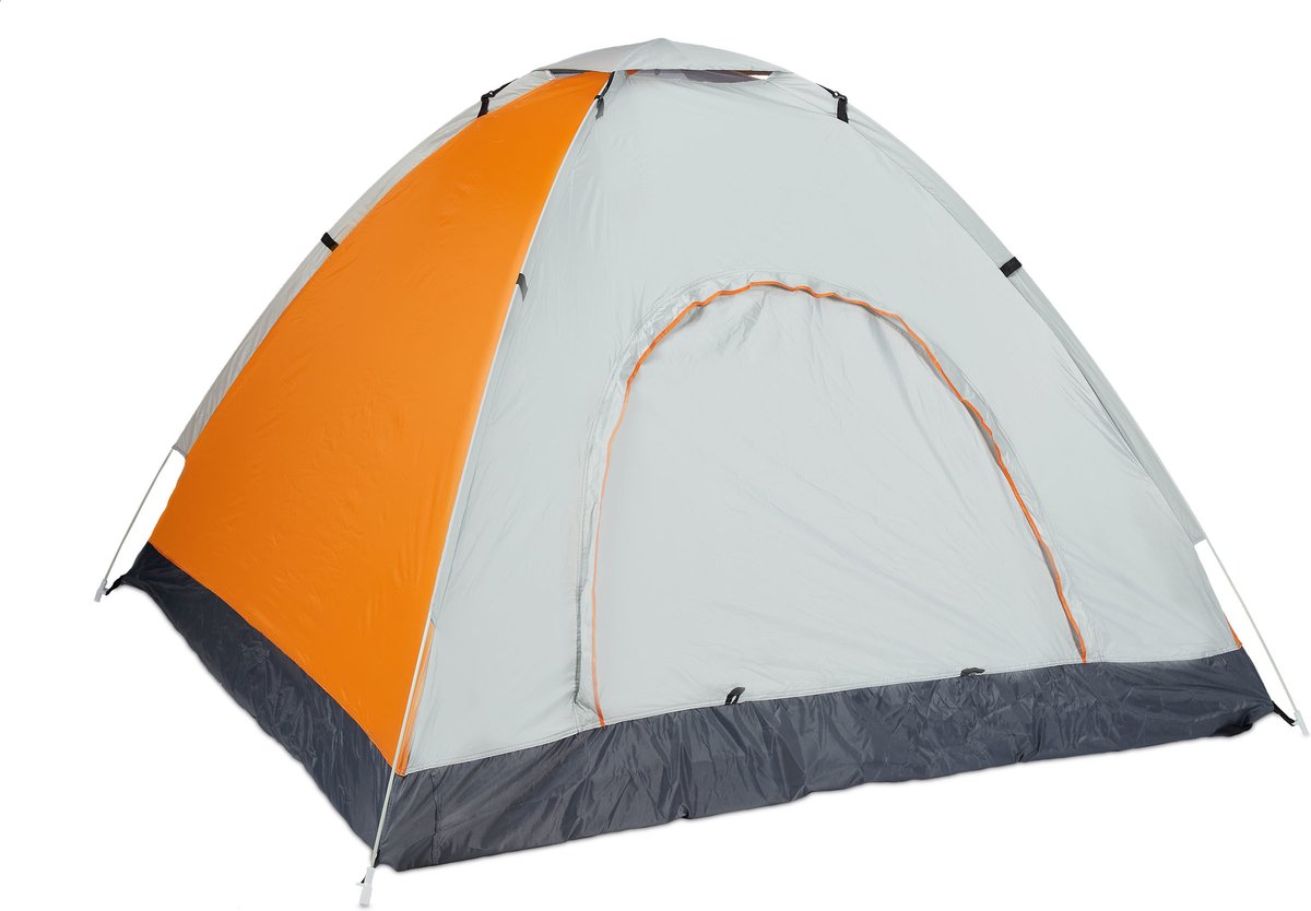  Relaxdays Strandtent Pop-up - Omkleedtent - 145x180 Cm - 2-3 Personen - Beachtent -compact - Oranje