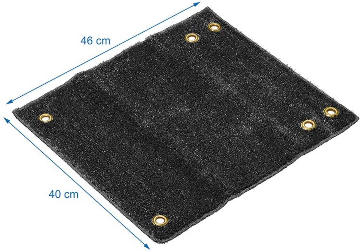 PROPLUS Pro Plus Mat Voor Camper Opstapje - Zwart - 46 X 40 Cm