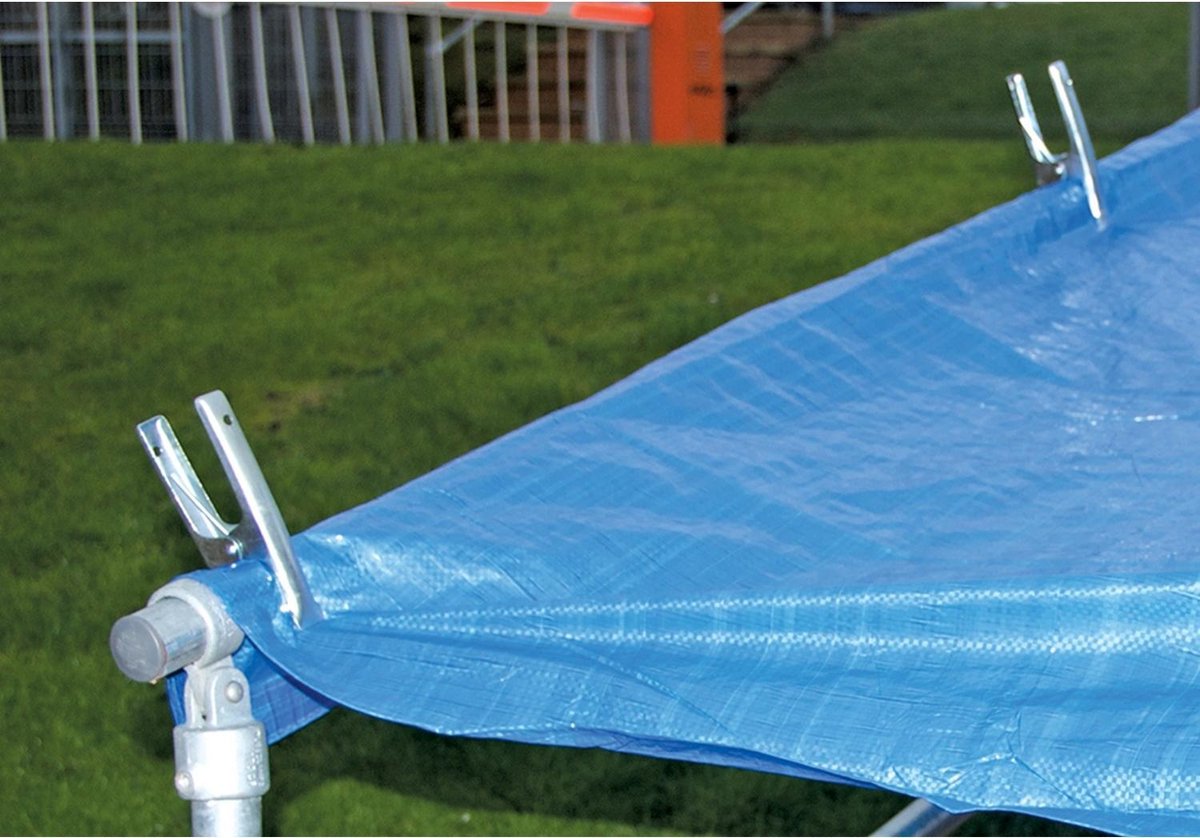  Silverline Zeilklemmen - Marktklemmen Set 70 Mm - 4 Stuks
