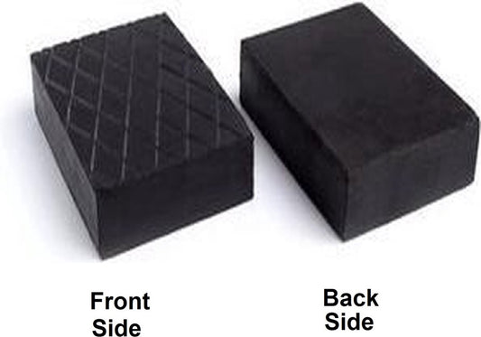  Rubberen Blok- Camper Levellers- Rubber Block Gummiklotz Gummiklötze Gummiauflage Gummiteller Hebebühne Grube 160x120x80 Mm Zwart Voor Autokrik, Trolleykrik En Pitjack