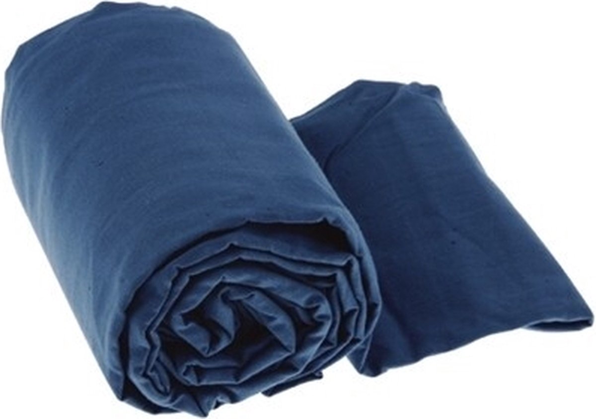  Sea To Summit - Premium Cotton Liner - Lakenzak - Katoen - Oceaan Blauw - Recht Model Lang