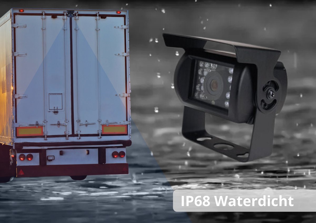  SightStrong Draadloze Achteruitrijcamera - 7” Scherm - Nachtzicht 18LED 15m